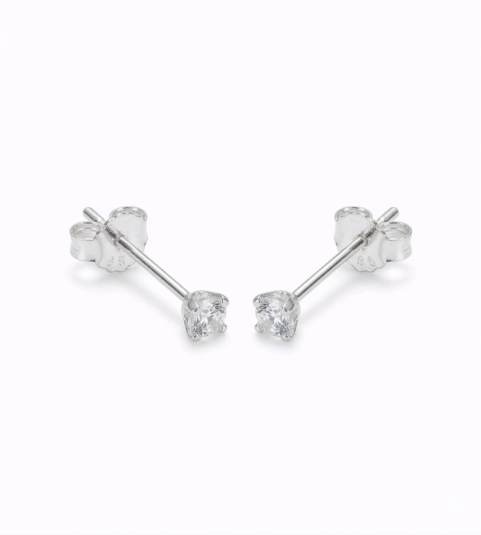 Aretes elegantes de plata 925 — joyería Salenzo Colombia
