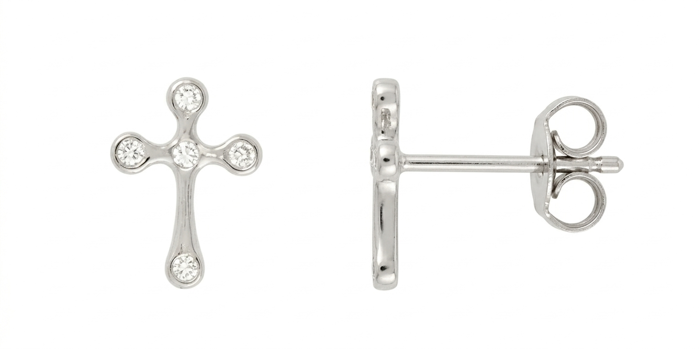 Aretes ARGENTO de plata 925 esterlina — Salenzo Colombia