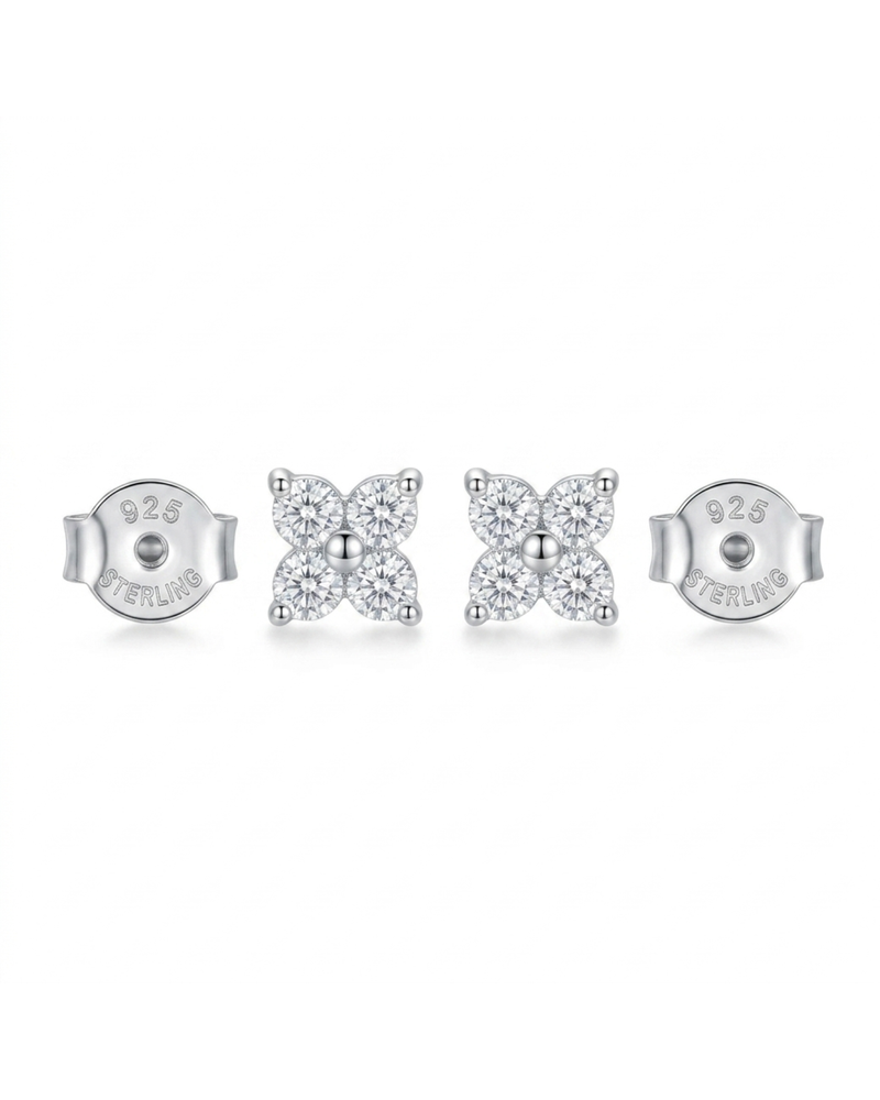 Aretes de plata 925 esterlina estilo minimalista — Salenzo Colombia