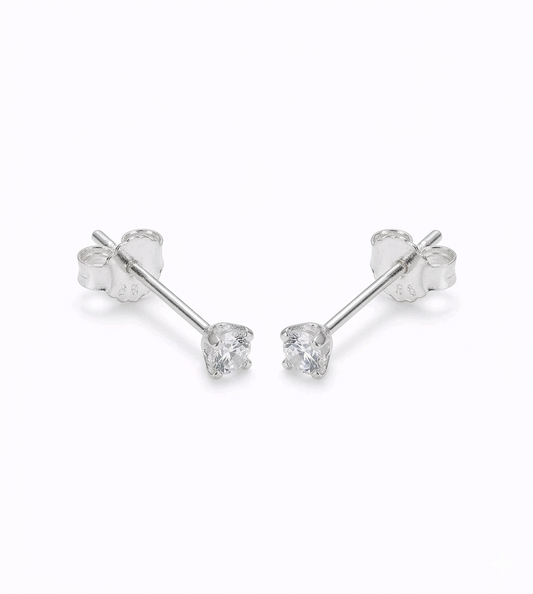 Aretes elegantes de plata 925 — joyería Salenzo Colombia