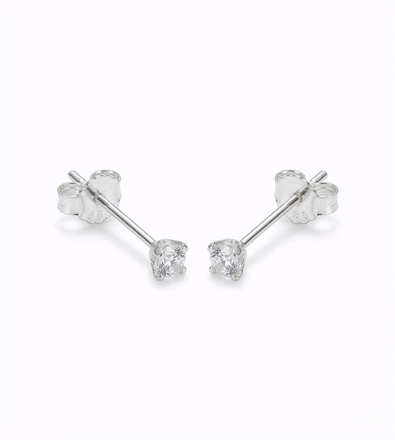 Aretes elegantes de plata 925 — joyería Salenzo Colombia