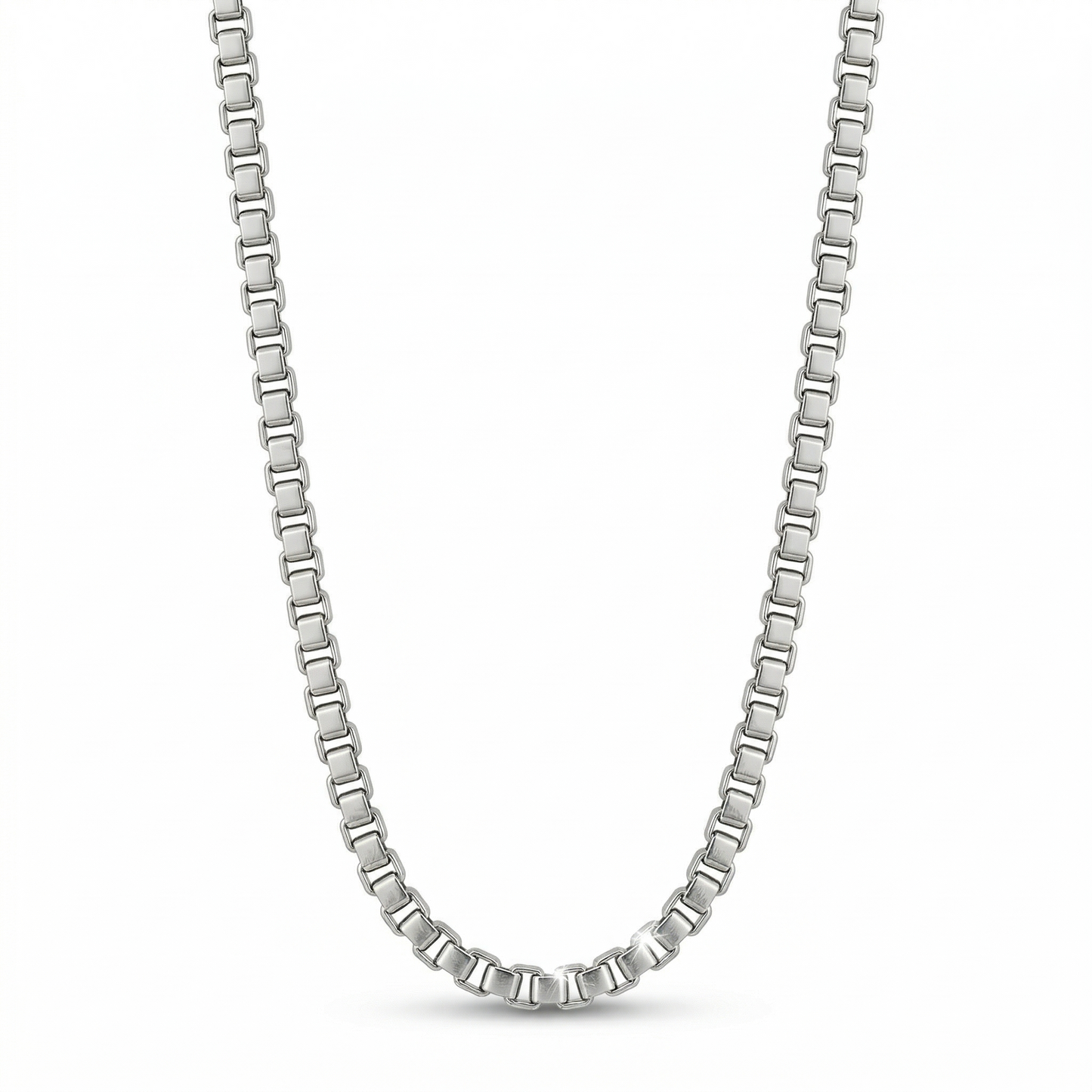 Collar LINO de plata 925 tejido veneciano — Salenzo Colombia