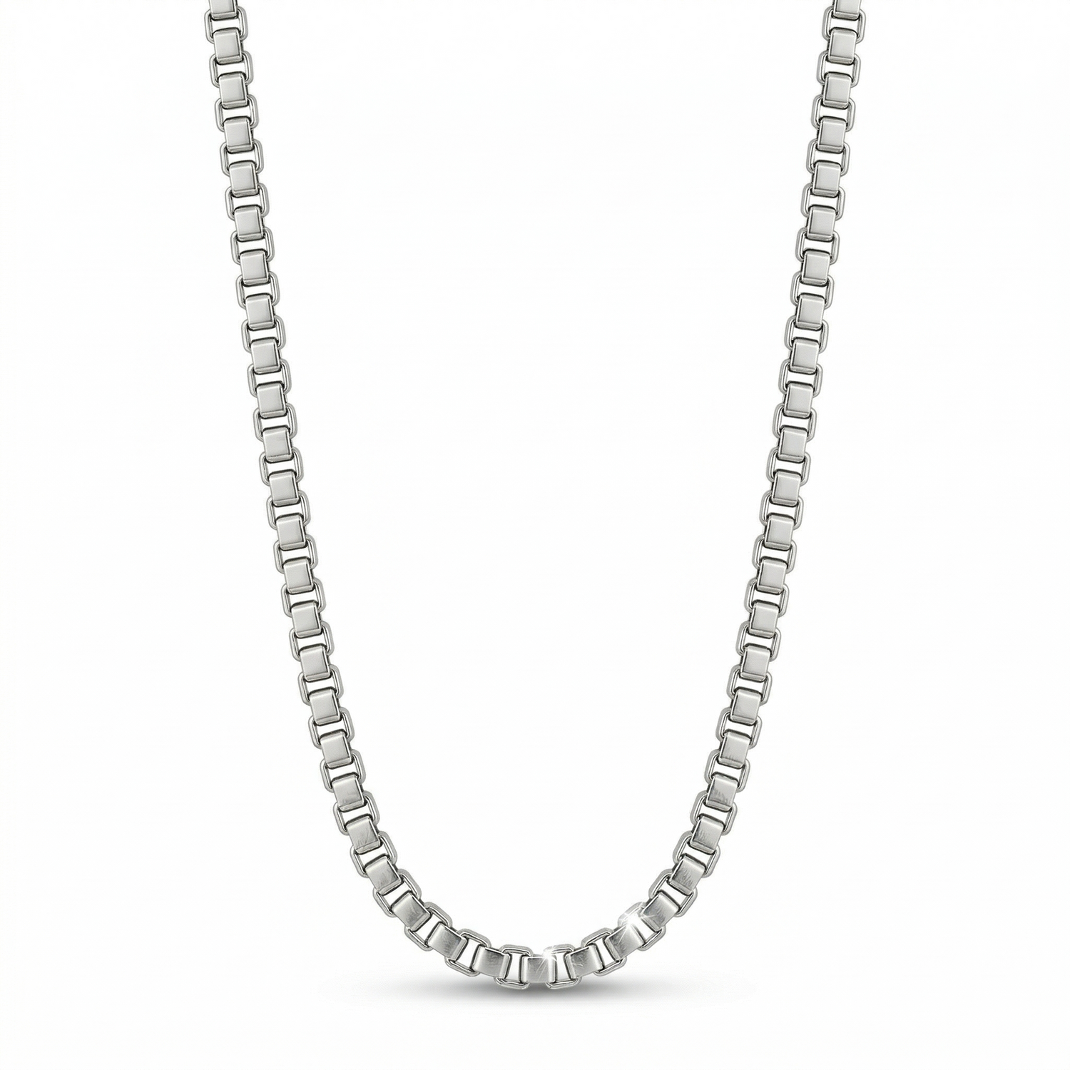 Collar LINO de plata 925 tejido veneciano — Salenzo Colombia
