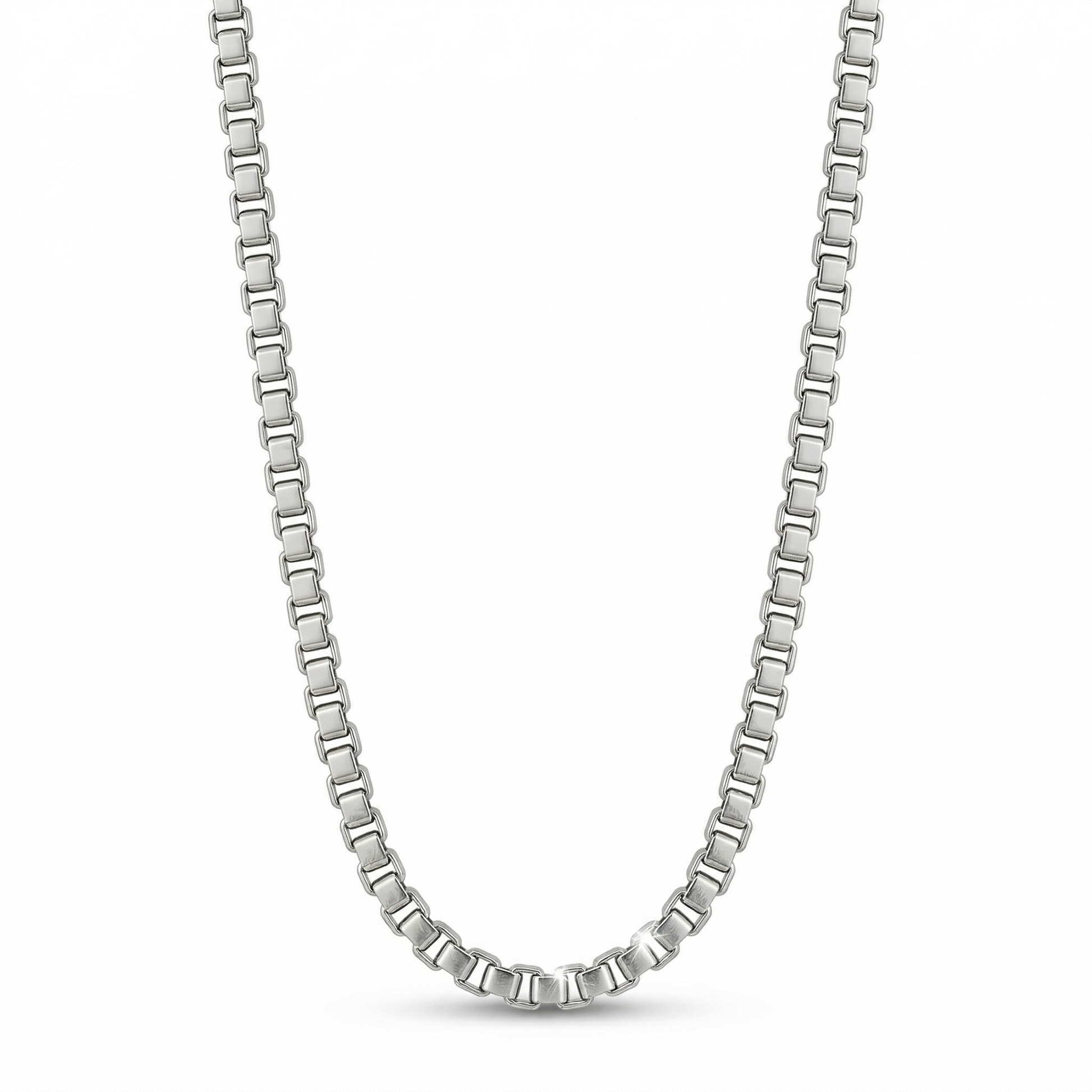 Collar LINO de plata 925 tejido veneciano — Salenzo Colombia