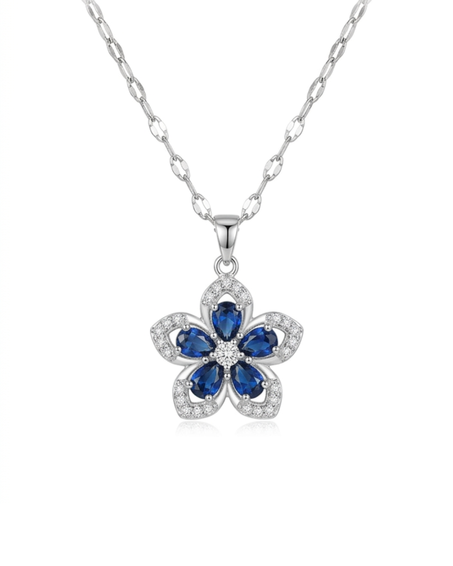 Collar LYRIA de acero inoxidable 316L con dije giratorio — Salenzo Colombia
